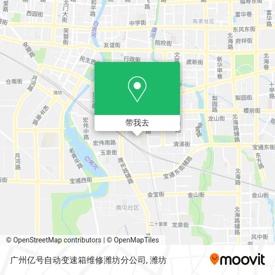 广州亿号自动变速箱维修潍坊分公司地图