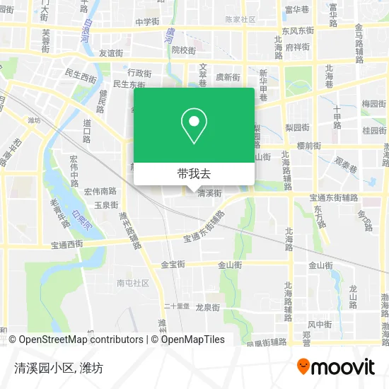清溪园小区地图