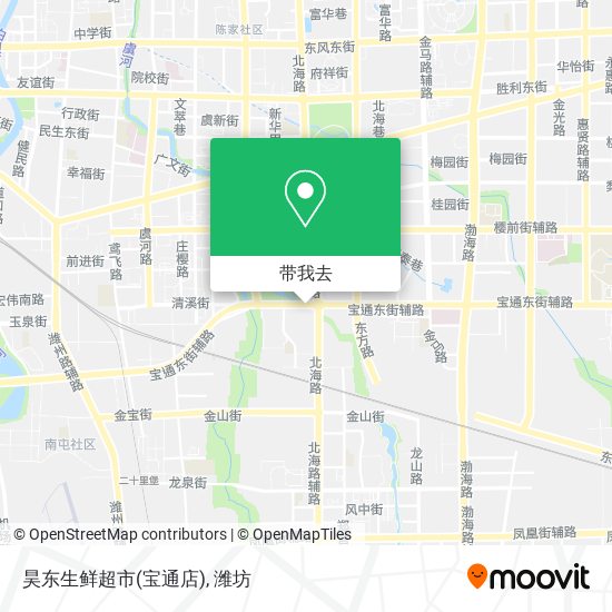昊东生鲜超市(宝通店)地图