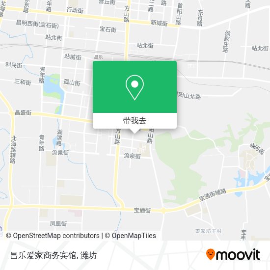 昌乐爱家商务宾馆地图