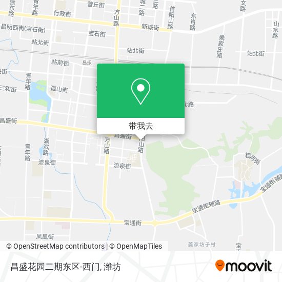 昌盛花园二期东区-西门地图