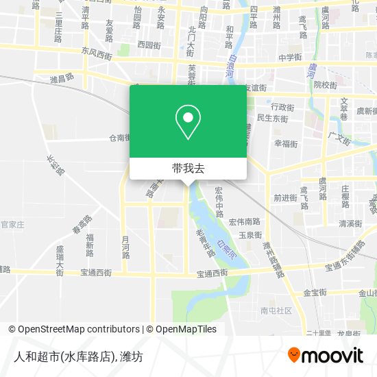 人和超市(水库路店)地图
