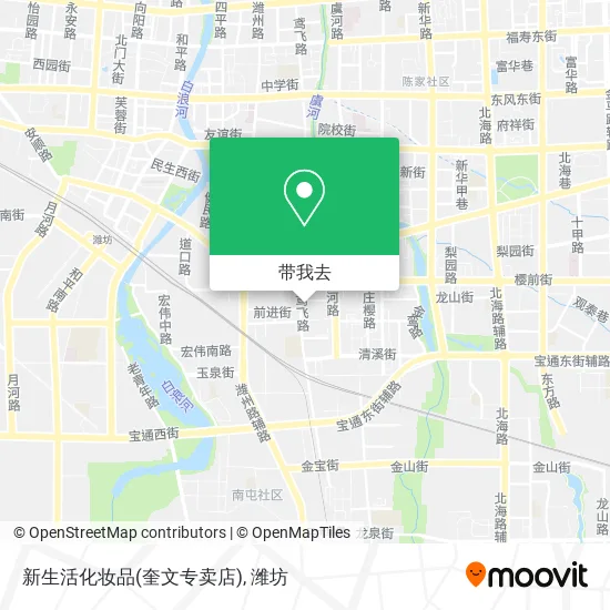 新生活化妆品(奎文专卖店)地图
