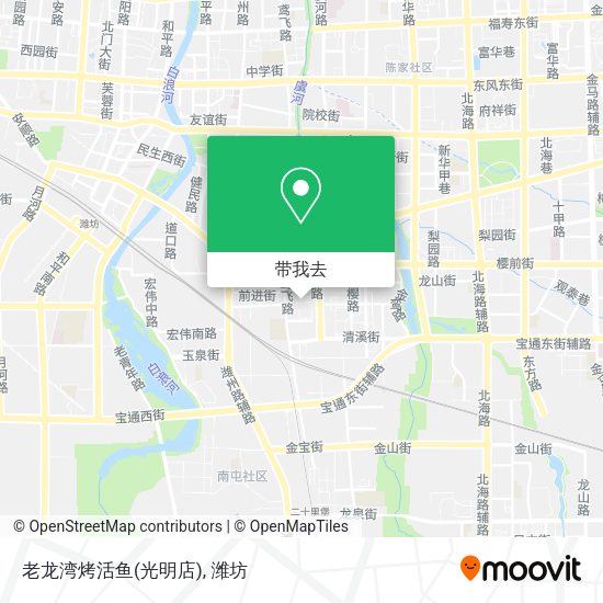 老龙湾烤活鱼(光明店)地图