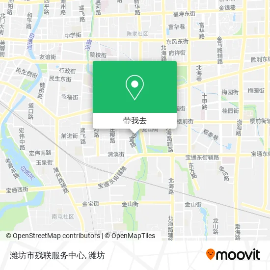 潍坊市残联服务中心地图