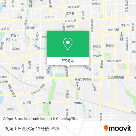 九龙山庄金水苑-12号楼地图