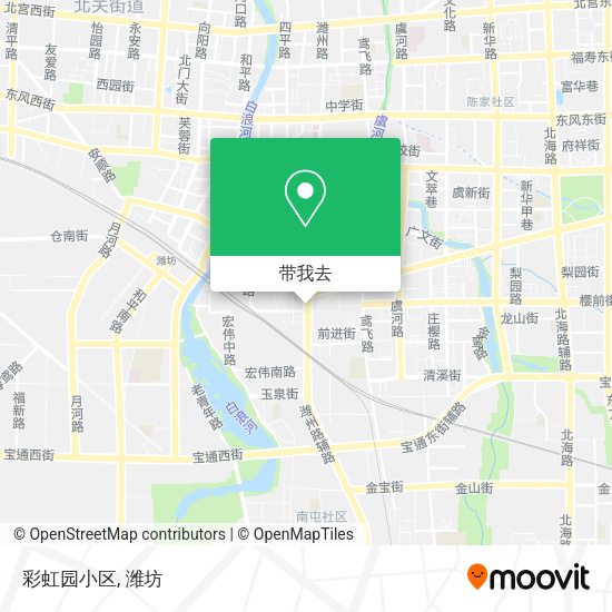 彩虹园小区地图