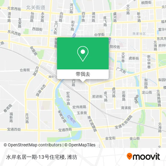 水岸名居一期-13号住宅楼地图