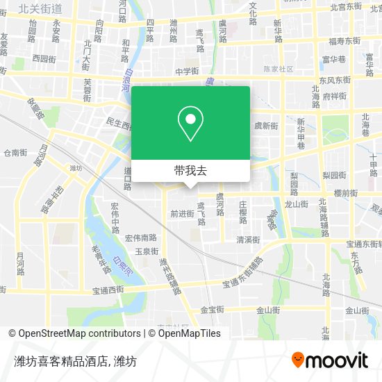 潍坊喜客精品酒店地图