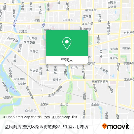 益民商店(奎文区梨园街道栾家卫生室西)地图