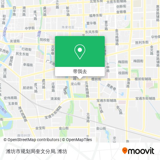 潍坊市规划局奎文分局地图