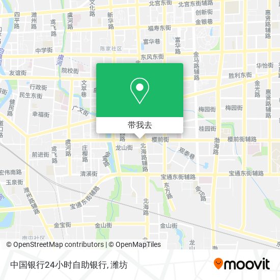 中国银行24小时自助银行地图