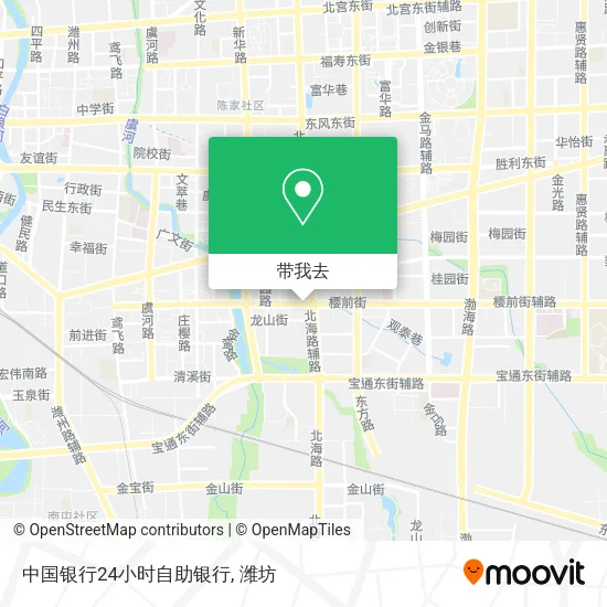 中国银行24小时自助银行地图