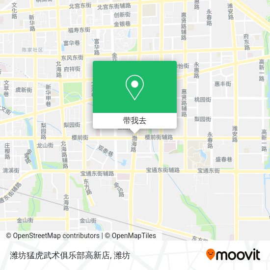 潍坊猛虎武术俱乐部高新店地图