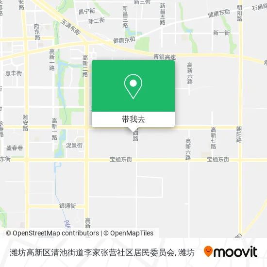 潍坊高新区清池街道李家张营社区居民委员会地图
