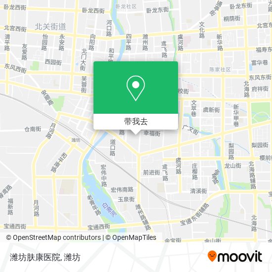 潍坊肤康医院地图