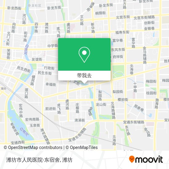 潍坊市人民医院-东宿舍地图