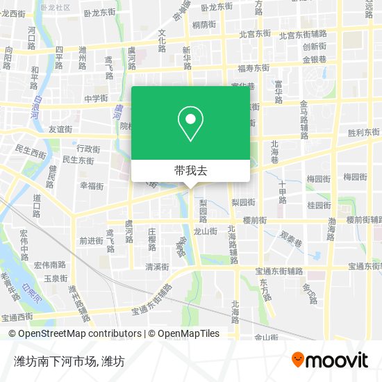潍坊南下河市场地图
