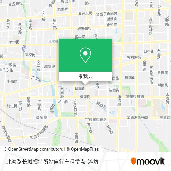 北海路长城招待所站自行车租赁点地图