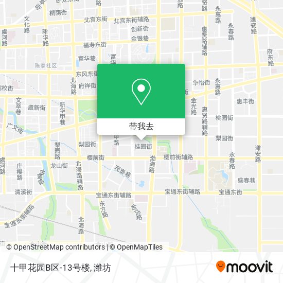 十甲花园B区-13号楼地图