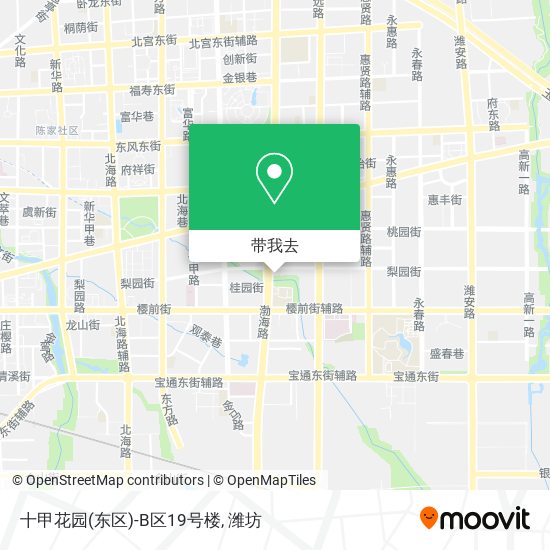 十甲花园(东区)-B区19号楼地图