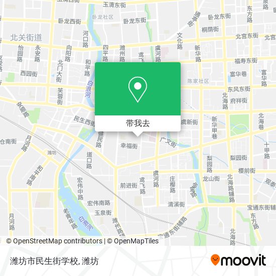 潍坊市民生街学校地图