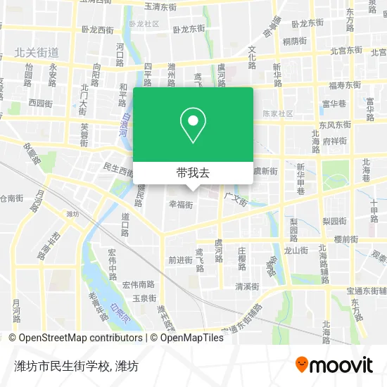 潍坊市民生街学校地图