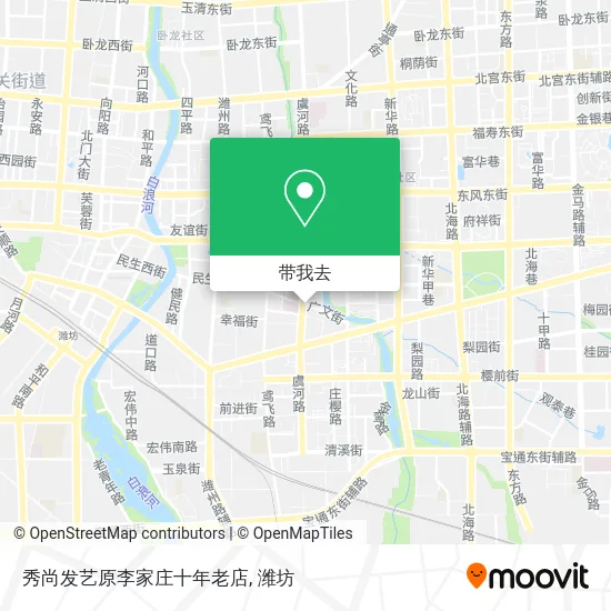 秀尚发艺原李家庄十年老店地图