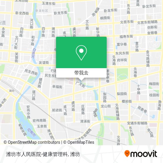 潍坊市人民医院-健康管理科地图