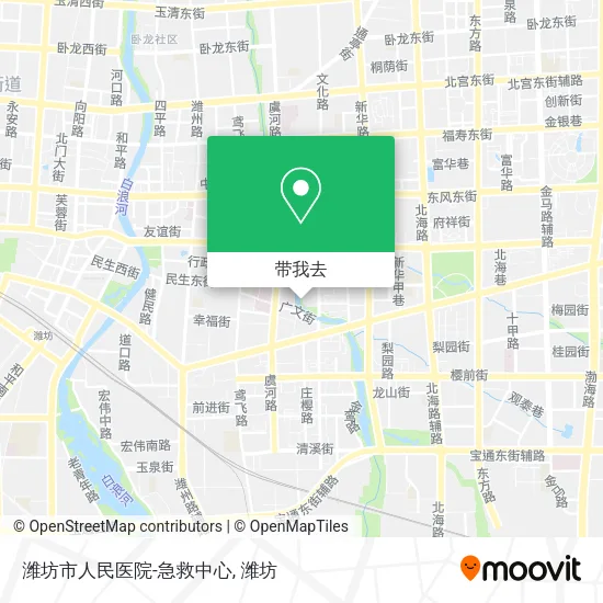 潍坊市人民医院-急救中心地图