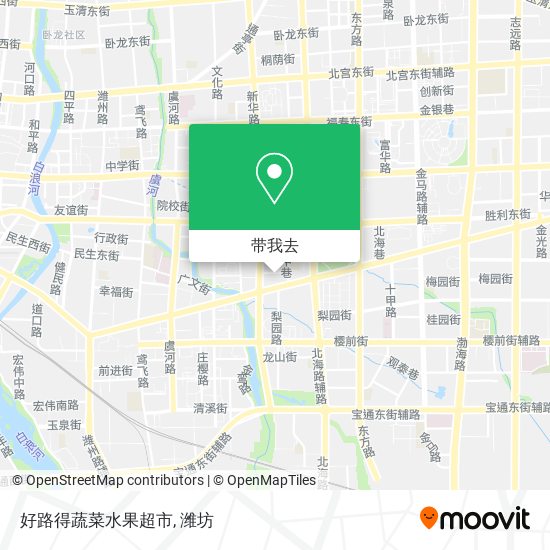 好路得蔬菜水果超市地图