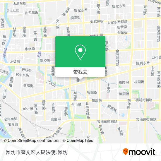 潍坊市奎文区人民法院地图