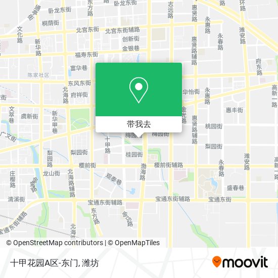 十甲花园A区-东门地图