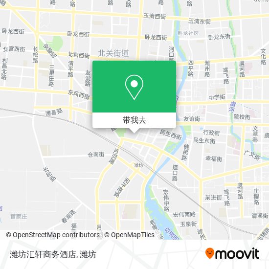 潍坊汇轩商务酒店地图