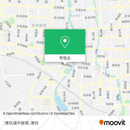 潍坊成中旅馆地图