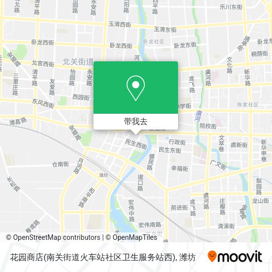 花园商店(南关街道火车站社区卫生服务站西)地图