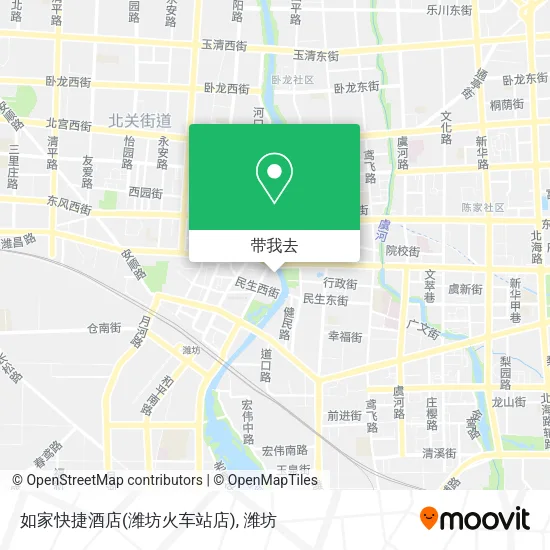 如家快捷酒店(潍坊火车站店)地图