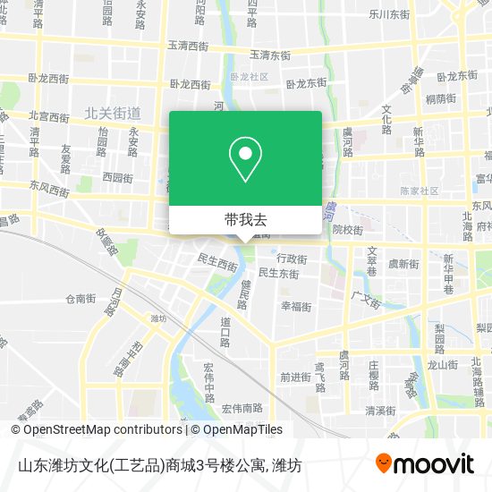 山东潍坊文化(工艺品)商城3号楼公寓地图