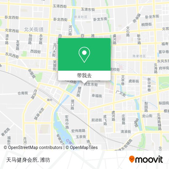 天马健身会所地图