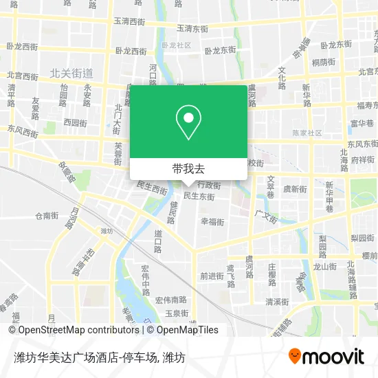 潍坊华美达广场酒店-停车场地图