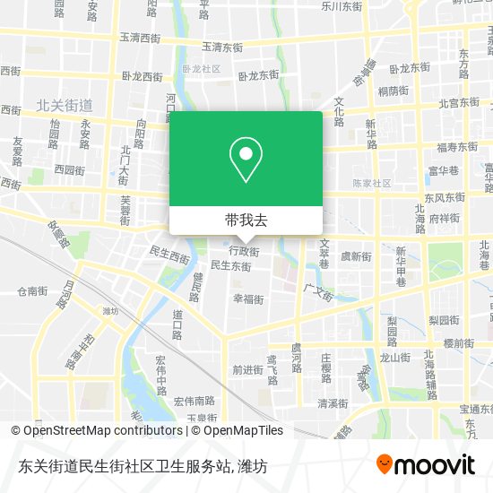 东关街道民生街社区卫生服务站地图