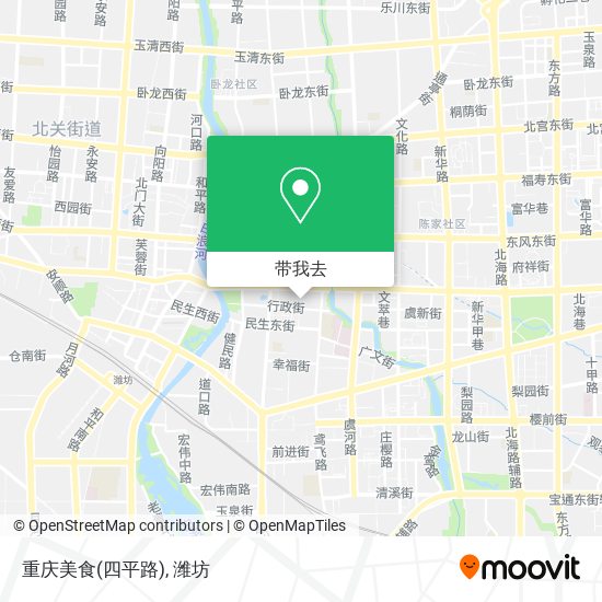 重庆美食(四平路)地图
