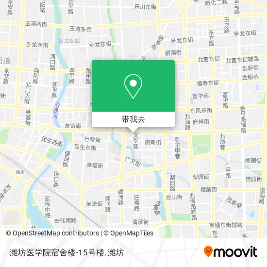 潍坊医学院宿舍楼-15号楼地图