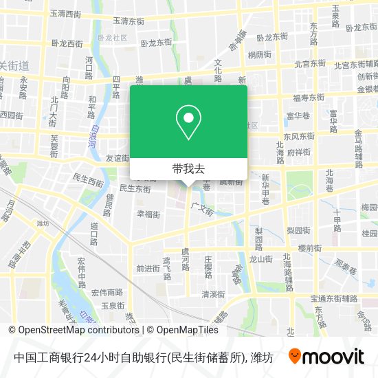 中国工商银行24小时自助银行(民生街储蓄所)地图
