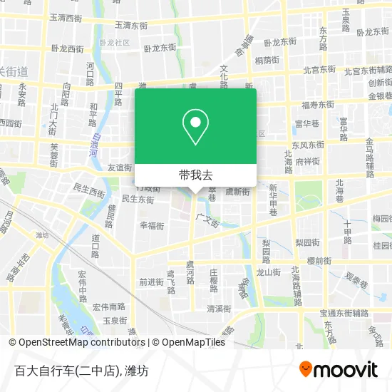 百大自行车(二中店)地图