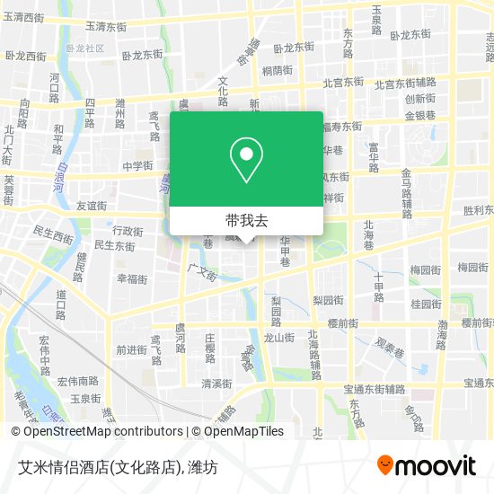 艾米情侣酒店(文化路店)地图