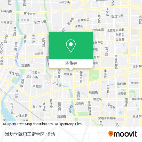 潍坊学院职工宿舍区地图