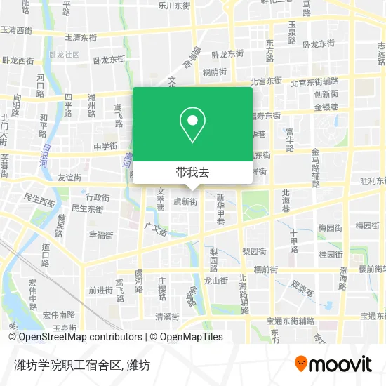 潍坊学院职工宿舍区地图
