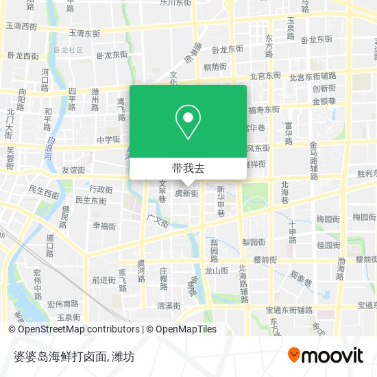 婆婆岛海鲜打卤面地图