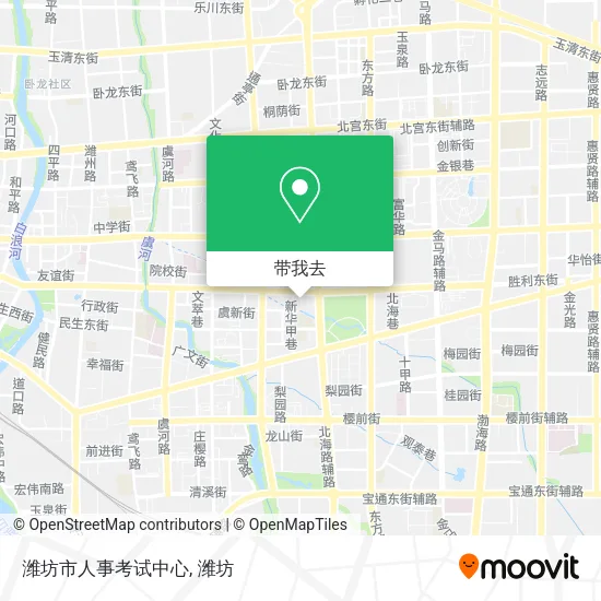 潍坊市人事考试中心地图